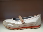 WOLKY De Melo ballerina met klitteband - instapper - offwhite - maat 40