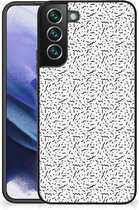Telefoonhoesje Geschikt voor Samsung Galaxy S22 Pro TPU Silicone Hoesje met Zwarte rand Stripes Dots