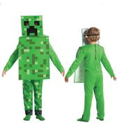 JAKKS PACIFIC - Klassiek Creeper Minecraft kinderkostuum - 110/128 (4-6 jaar)