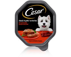 10x Cesar - Classic in paté met sappig rund - 150g