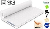 King - Topdek - Matras - Armstrong - Traagschuim - Nasa - Visco - Tencel - Bamboe - 150 x 220cm Dikte 12cm