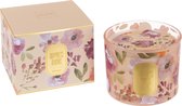 J-Line Geurkaars Happiness Blooms Roze Small-35U Set van 2 stuks