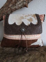 hand/schoudertas van Myra Bag (canvas/leer)