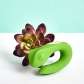 EIS, paarvibrator "Gecko", partnervibrator met 10 vibratieprogramma's, 2 krachtige motoren met accutechnologie, waterdicht