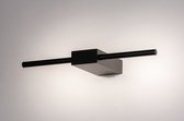 Lumidora Wandlamp 74633 - Ingebouwd LED - 3.0 Watt - 300 Lumen - 2700 Kelvin - Zwart - Metaal - Badkamerlamp
