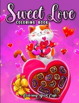 Sweet Love A Valentine's Coloring Book - Coloring Book Cafe - Kleurboek voor volwassenen
