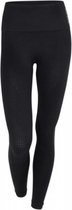 Sportlegging - Naadloos - Hoge taille - Stippen - Zwart - Maat XL