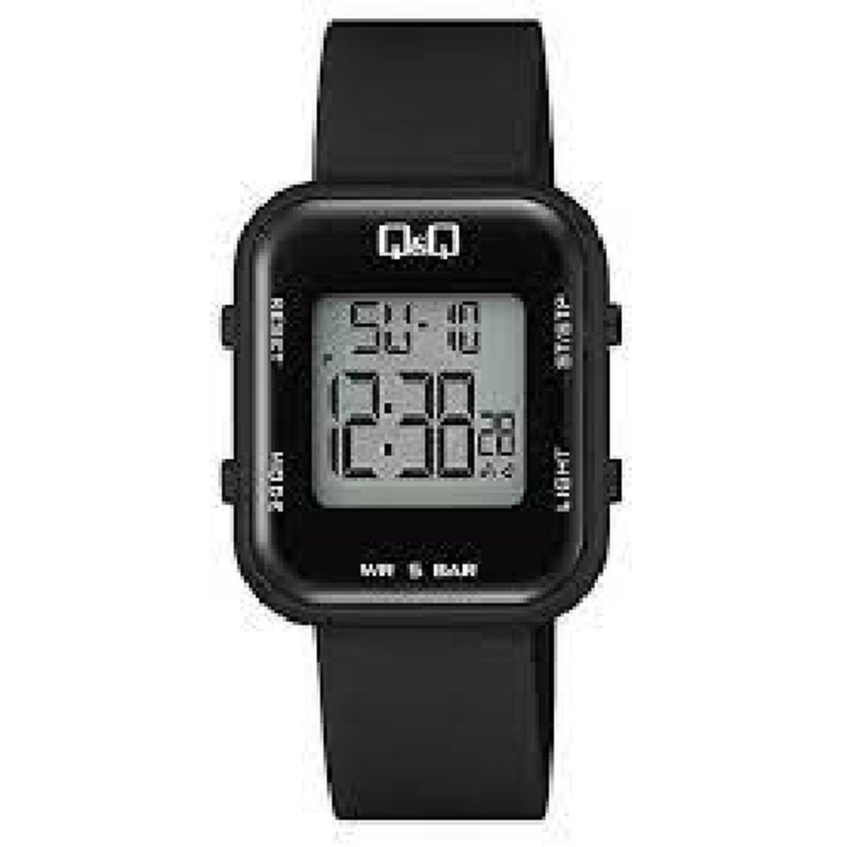 QQ model m207j001y-(sport) horloge -digitaal -stopwatch-datum-5 atm waterdicht