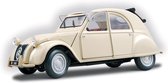 Citroën 2CV 1952 (Beige) (20 cm) 1/18 Maisto Special Edition - Modelauto - Schaalmodel - Model auto - Miniatuurautos