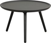 Nordiq Daisy ronde houten salontafel - Ø55 x H35 cm - Zwart
