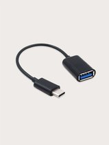 Zwarte USB-C naar USB-A adapter - USB 3.0 - USB C to USB A HUB - USB-C naar USB  - Zilver - Geschikt voor Smartphone- Geschikt voor MacBook - Geschikt voor Surface Pro