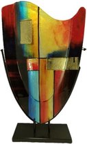 Vaas glas gekleurd “Fire” 37x59cmH handgemaakt Sampaguita