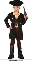 Guirca - Piraat & Viking Kostuum - Heerser Van De Zee Piraat - Jongen - rood,zwart - 10 - 12 jaar - Carnavalskleding - Verkleedkleding