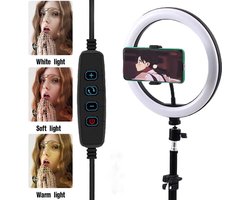 Ringlamp 2 in 1 (statief en ringlight) TikTok lamp/Smartphone ringlamp/ringlamp telefoon- ZD666