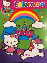 Hello kitty Style Album kleurboek - met kleurpotloden, puntenslijper, gum en stickers