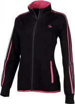 Dunlop Performance Ladies Warm-Up Jacket - Zwart/Roze - Maat L