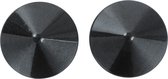 Metalen ronde tepelafdekkingen zwart