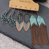 Dames oorbellen - vintage 5 - 10 cm lang