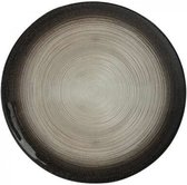 6 Borden presentatie - zwart & zilver - diameter 33cm