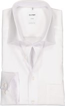 OLYMP Luxor comfort fit overhemd - mouwlengte 7 - wit - Strijkvrij - Boordmaat: 42