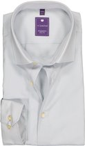Redmond slim fit overhemd - licht grijs - Strijkvriendelijk - Boordmaat: 45/46
