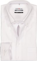 MARVELIS comfort fit overhemd - wit met button-down kraag - Strijkvrij - Boordmaat: 42