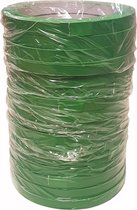 Zakkensluiter tape / PVC tape / Sluittape / Sluitplakband PVC groen 9mm x 66 meter (16 rollen)