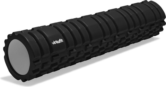 Foto: Virtufit foam roller grid massage roller 62 cm zwart foamrol foamroller