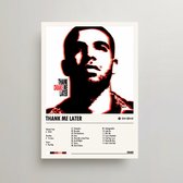 Drake Poster - Thank Me Later Album Cover Poster - Drake LP - A3 - Drake Merch - Muziek
