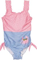 Playshoes - UV-badpak voor meisjes - Krab - Roze/Lichtblauw - maat 122-128cm