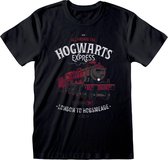 HARRY POTTER – ALL ABOARD- T-Shirt - Zwart - Maat M