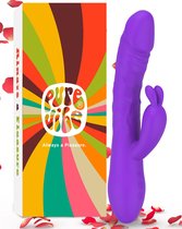 PureVibe® The Magic Pulsing Rabbit Tarzan Vibrator - met Stotende Werking - Vibrators voor Vrouwen - Fluisterstil & Discreet - Clitoris & G-spot Stimulator - Dildo - Erotiek Sex To