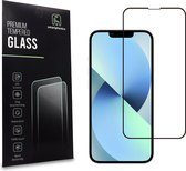 Smartphonica iPhone 13 full cover tempered glass screenprotector van gehard glas met afgeronde hoeken geschikt voor Apple iPhone 13