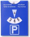 Parkeerschijf - Parkeren - Parking Disc - Blauwe schijf - Blauwe zone - Parkeerkaart - Blauw - 1x.