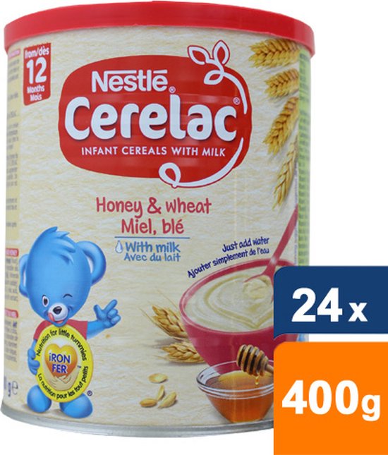 Cerelac - Baby Honing & Tarwe met Melk - 24x 400g | bol.com