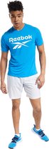 Reebok Shirt Workout Ready Supremium Graphic Blauw