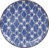Tokyo Design Studio – Shibori – Blauw/Wit Ontbijtbord – 25 x 3cm