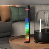 Ledbarz - 3D RGB - Led Bar Muziek Rhythm - Muziek VU Meter - Smart Muziek Sync Rhythm lichtbalk - Geluid Reactieve RGB led bar - Sfeerverlichting Ledbar decoratie voor Gaming, Auto, Kamer, De