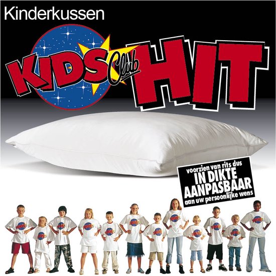 Kids Club HIT kinder kussen | aanpasbaar volledig non-allergisch kinderkussen | 60x70cm