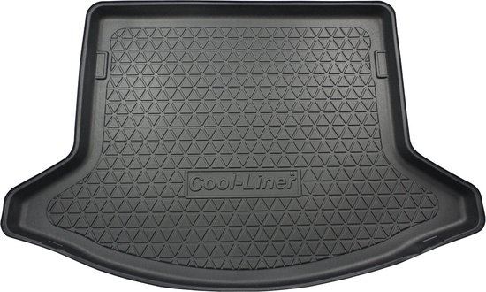 Volledig Bedekte Lederen Kofferbakmat voor Mazda CX-5 2017 2018 2019 2020 2021 2022 2023 2024 2025 2026, Antikras Antislip Kofferbakbescherming Kofferbakdeken Auto,Black blue