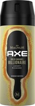 Axe Deodorant Bodyspray Magnum Gold Caramel Billionaire 150 ml