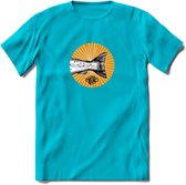 Fishing Tail - Vissen T-Shirt | Grappig Verjaardag Vis Hobby Cadeau Shirt | Dames - Heren - Unisex | Tshirt Hengelsport Kleding Kado - Blauw - L