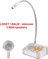 LOKET intercom / BALIE intercom - 3 Watt luidsprekers - Bezoekers intercom - Raam intercom - 4530D