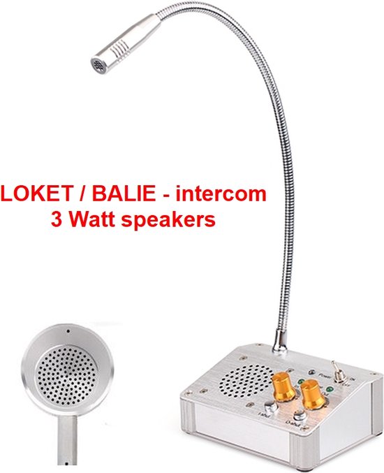 Foto: Loket intercom balie intercom 3 watt luidsprekers bezoekers intercom raam intercom 4530d