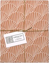 Swedish Linens - Kussensloop Seashells (50x75 cm) - Kussensloop - Terracota Pink