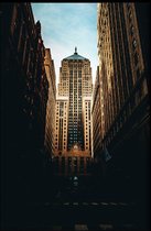 Walljar - Chicago Building - Muurdecoratie - Poster