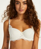 Hunkemöller Dames Lingerie Voorgevormde beugel bh Claire  - Wit - maat D80