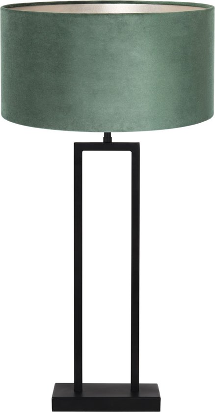 Gecomprimeerd dik Detective Light & Living Shiva tafellamp - schemerlamp - Ø40 cm - 75 cm hoog - zwart  - groene kap | bol.com