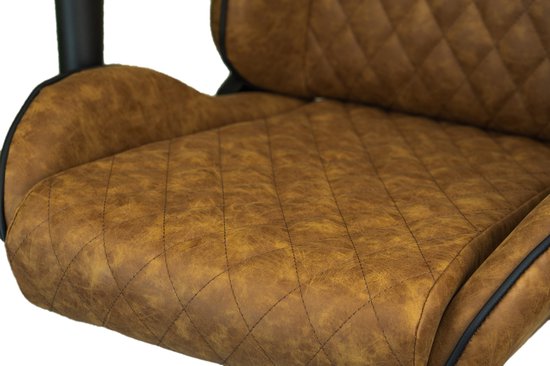 Ranqer Felix Office – Bureaustoel – Ergonomisch – Verstelbaar – PU Leer – Bruin / Tan