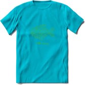 I Love Fishing - Vissen T-Shirt | Groen | Grappig Verjaardag Vis Hobby Cadeau Shirt | Dames - Heren - Unisex | Tshirt Hengelsport Kleding Kado - Blauw - M